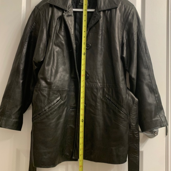 Women's Ocean West Vintage Black Leather Jacket - Picture 5 of 6